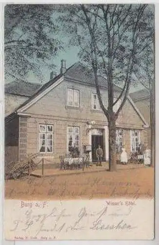 49803 Ak Burg auf Fehmarn Wisser´s Hotel 1902