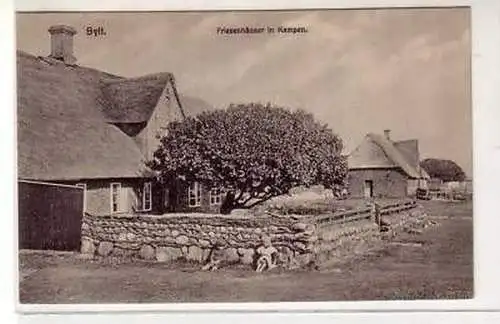 40520 Ak Sylt Friesenhäuser in Kampen um 1910