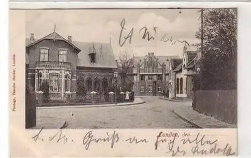 54223 Ak Lunden in Schleswig Holstein Straßenansicht 1905