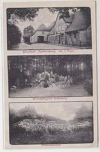 65350 Mehrbild Ak Gasthof Rothenkrug in Schleswig Holstein um 1910
