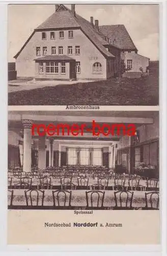 84518 Mehrbild Ak Nordseebad Norddorf auf Amrum Amnronenhaus um 1930