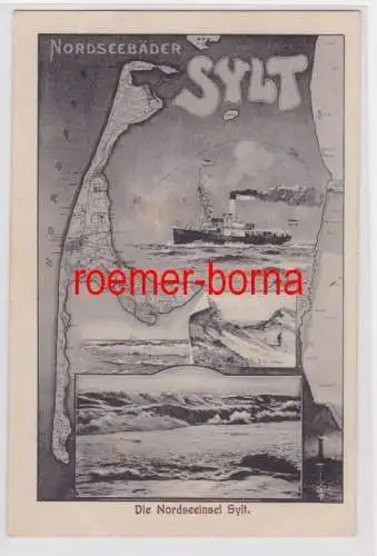 84923 Ak Die Nordseeinsel Sylt 1915