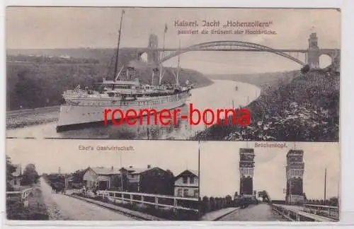 85327 Mehrbild Ak Grünenthal Hochbrücke, Ebel´s Gastwirtschaft, Brückenkopf 1915