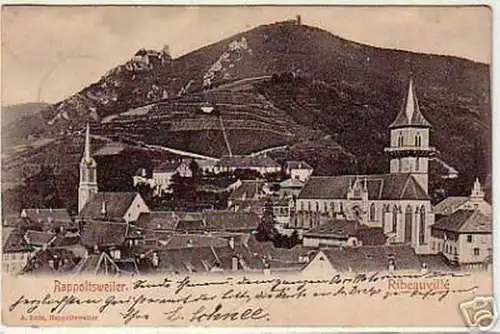 00244 Ak Rappoltsweiler Totalansicht 1903