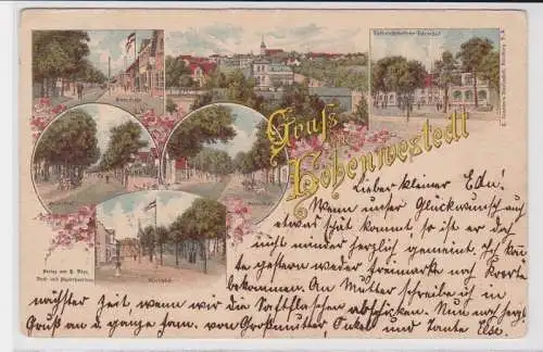 94303 Ak Lithographie Gruß aus Hohenwestedt landwirtschaftliche Lehranstalt usw.