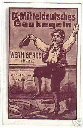 03115 Ak IX. Mitteldeutsches Gaukegeln Wernigerode 1909