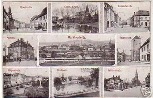 03381 Mehrbild Ak Marktredwitz Postamt usw. 1917