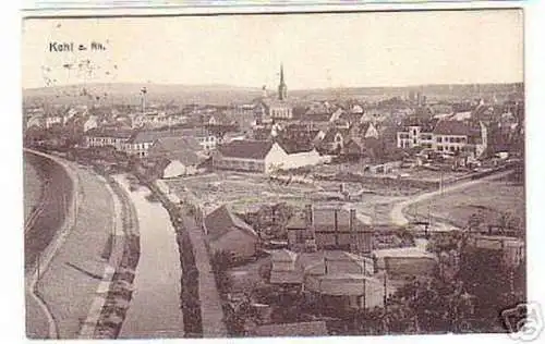 03575 Ak Kehl am Rhein Gesamtansicht 1912