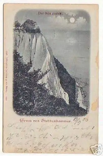 03301 Mondscheinkarte Gruss von Stubenkammer 1903
