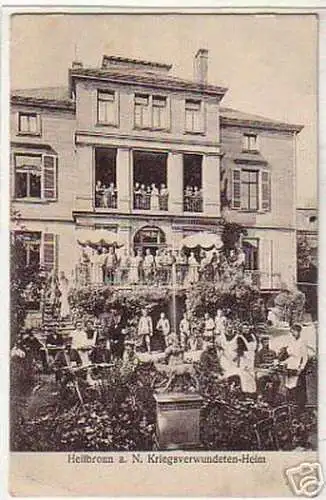 04153 Ak Heilbronn a.N. Kriegsverwundeten Heim 1917