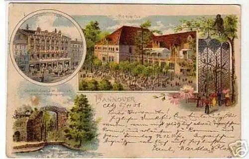 03544 Ak Hannover Seilwinderstrasse usw. 1908