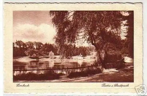 04172 Ak Limbach Sachsen Partie im Stadtpark um 1930