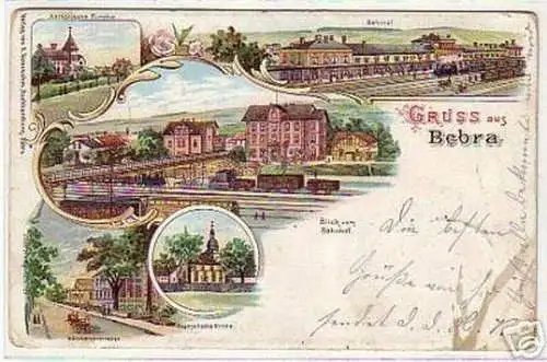04785 Ak Lithographie Gruß aus Bebra 1902