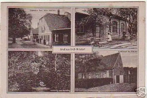 05718 Ak Gruß aus Groß-Wilsdorf Gasthaus usw. 1920