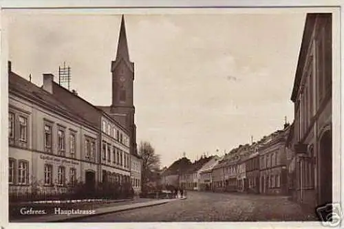 05497 Ak Gefrees Hauptstraße mit Gasthof 1935