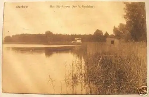 schöne Ak Am Storkower See bei Karlslust 1918