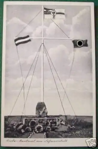 schöne Ak Denkmal auf Insel Fehmarn 1937