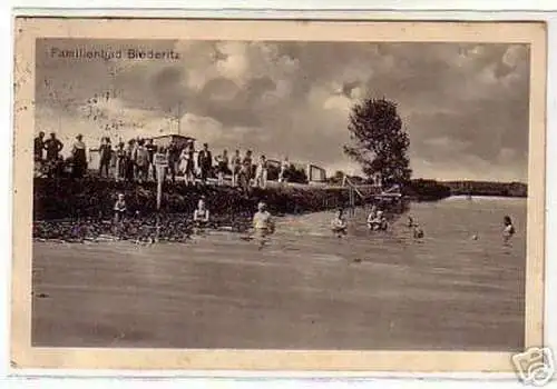 schöne Ak Familienbad Biederitz 1913