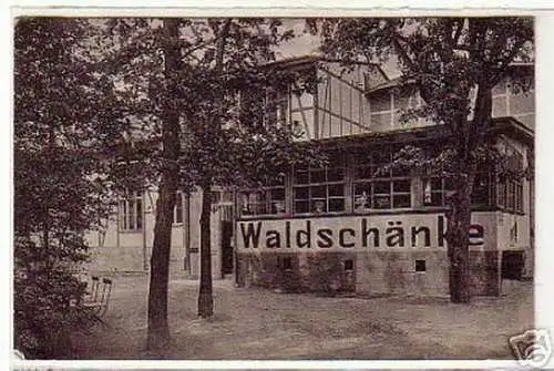 schöne Ak Gruß aus der "Waldschänke" bei Magdeburg 1915
