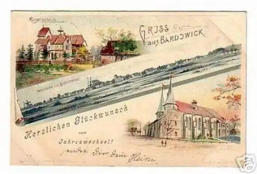 schöne Ak Gruss aus Bardowick Künstlerheim 1901