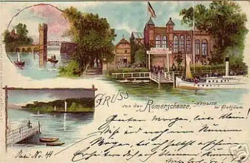 schöne Ak Gruss von der Römerschanze Nedlitz b. Potsdam