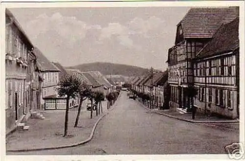 schöne Ak Güntersberge Harz Strassenansicht 1960