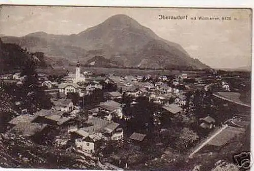 schöne Ak Oberaudorf mit Wildbarren 1915
