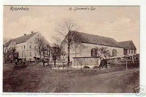 schöne Ak Rosenhein H.Schramm`s Gut 1918
