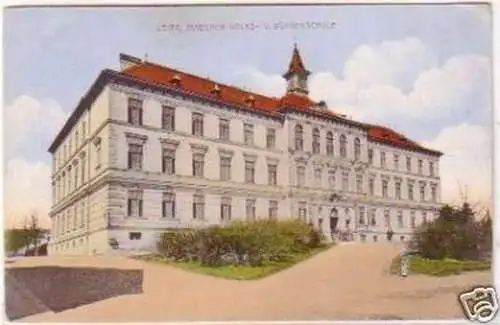 21556 Ak Leipa Mädchen Volks- und Bürgerschule um 1910