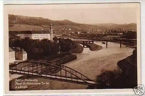 33680 Ak Most Dr. Miroslava Tyrse a zamek um 1930