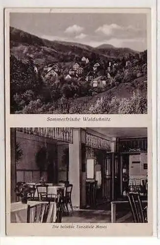 41383 Ak Sommerfrische Waldschnitz Tanzdiele 1942
