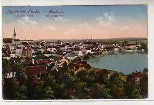 55467 Ak Jindrichuv Hradec Neuhaus Partie am See 1917