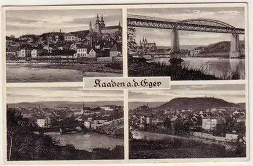 60161 Mehrbild Ak Kaaden an der Eger in Böhmen 1939