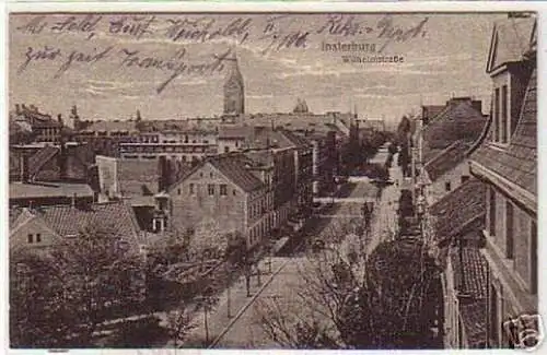 01051 Ak Insterburg Ostpreußen Wilhelmstraße 1917