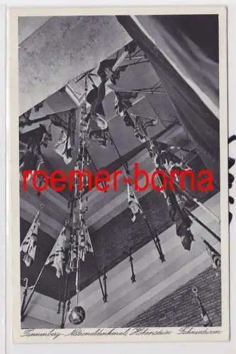 84620 Foto Ak Hohenstein Olsztynek Tannenberg-Nationaldenkmal Flaggenturm um1940