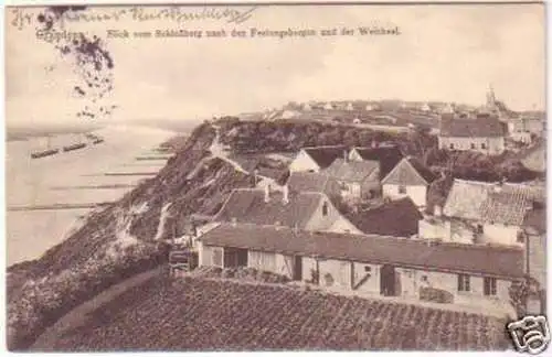 15948 Ak Graudenz Blick nach den Festungsbergen 1913