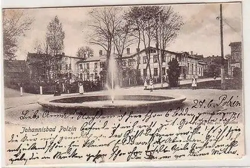 25030 Ak Johannisbad Polzin Springbrunnen 1905