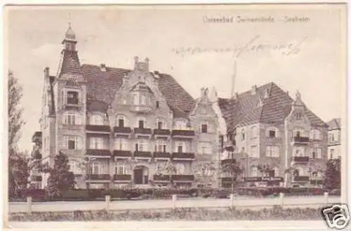 25589 Ak Ostseebad Swinemünde Seeheim 1933