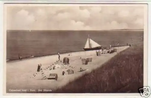 29124 Ak Ostseebad Nest in Pommern am Strande 1933