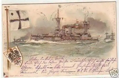 32415 Ak Schlachtschiff Kurfürst Friedrich Wilhelm 1906
