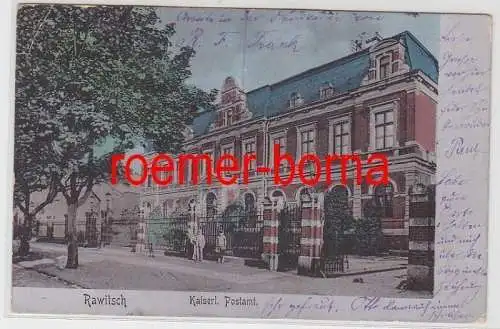 73682 Ak Rawitsch Kreis Posen kaiserliches Postamt 1905