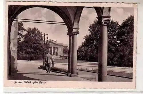 38872 Ak Posen Blick zur Oper 1941