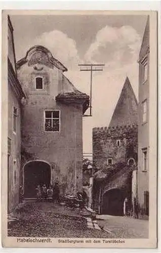 18031 Ak Habelschwerdt Stadtbergturm mit dem Torstübchen 1935
