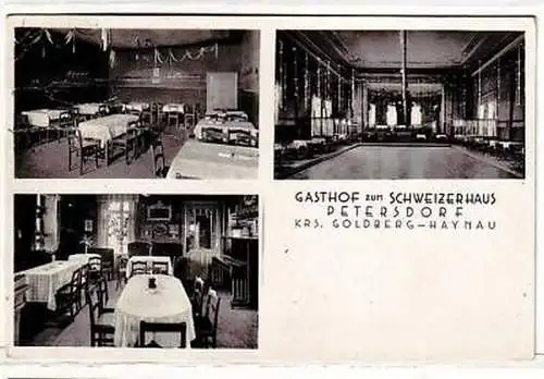 45059 Ak Petersdorf Gasthof zum Schweizerhaus 1939