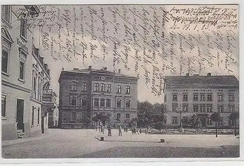 64721 Ak Haynau Schloßplatz mit Rathaus und Mädchenschule 1905