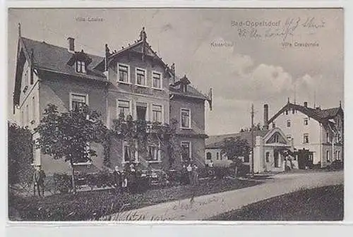65135 Ak Bad Oppelsdorf Villa Louise, Dresdensia und Kaiserbad 1911