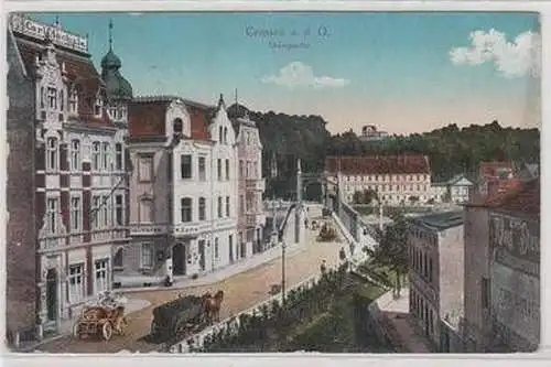 55727 Feldpost Ak Crossen an der Oder Oderpartie 1919