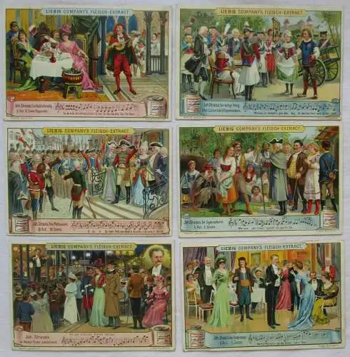 Liebigbilder Serie 503 "Johann Strauss", komplett 1901 (5/110721)