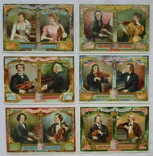 Liebigbilder Serie 447 "Virtuosen der Tonkunst" komplett 1904 (5/113243)
