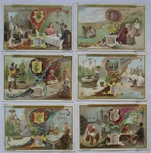 Liebigbilder Serie 438 "Nationalgetränke II", komplett 1899 (5/106171)